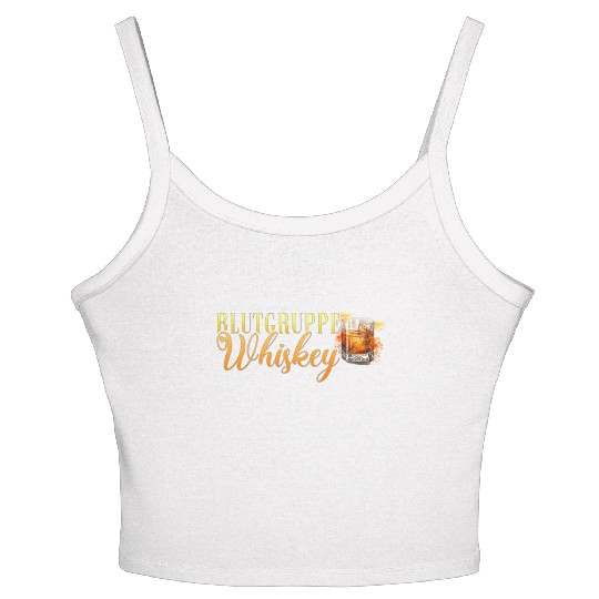 Blutgruppe Whiskey Cocktail Bartender Women's Spaghetti Strap Tank Top