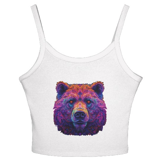 Neon Grizzly Women's Spaghetti Strap Tank Top