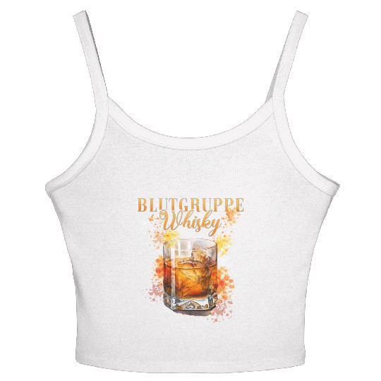Blutgruppe Whisky Cocktail for Bartender Women's Spaghetti Strap Tank Top