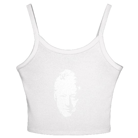 Bill Clinton White On Black Pop Art Women's Spaghetti Strap Tank Top