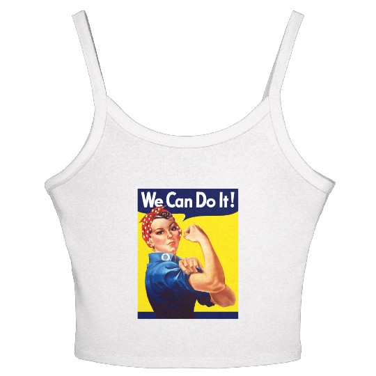 Rosie The Riveter We Can Do It Women's Spaghetti Strap Tank Top