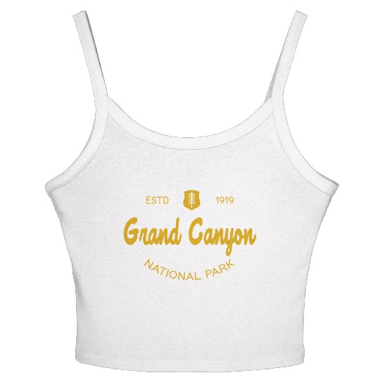 Grand Canyon National Park Script Style Women's Spaghetti Strap Tank Top
