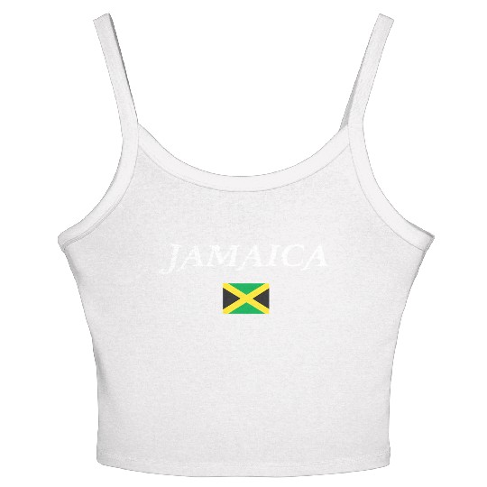 Jamaica Caribbean National Flag Of Jamaica Women's Spaghetti Strap Tank Top