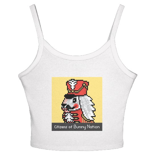 Citizens of Bunny Nation NFT #99 Artwork Women's Spaghetti Strap Tank Top