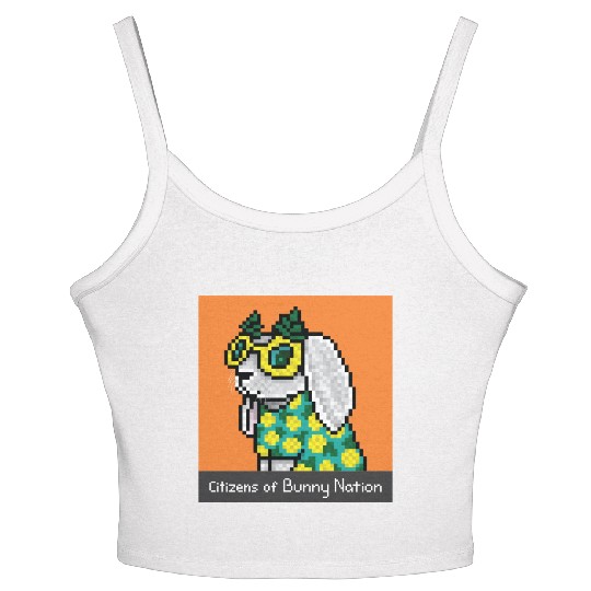Citizens of Bunny Nation NFT #90 Artwork Women's Spaghetti Strap Tank Top
