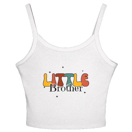 little brother,Newborn Gift Bodysuit,baby boy gift Women's Spaghetti Strap Tank Top