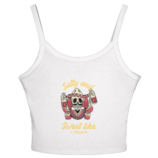 Sweet And Salty Like A Margarita Women's Spaghetti Strap Tank Top