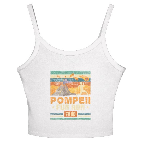 Pompeii Fun Run - Geography Volcanologist Women's Spaghetti Strap Tank Top