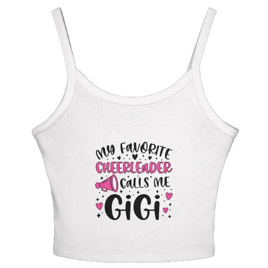 Proud Cheer Gigi Grandma Of A Cheerleader Gigi Women's Spaghetti Strap Tank Top