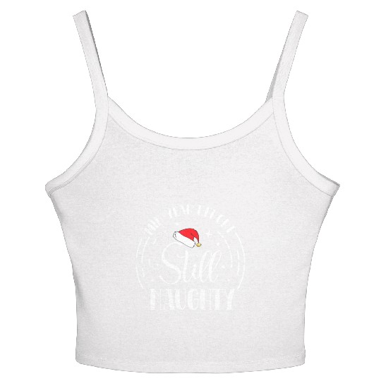 Christmas In July Mid-Year Report Still Naughty Women's Spaghetti Strap Tank Top