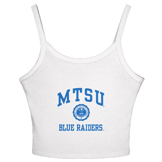 Middle Tennessee State Blue Raiders Seal Logo Women's Spaghetti Strap Tank Top