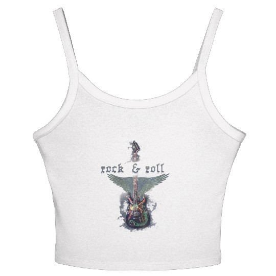 Rock and Roll Guitar product Women's Spaghetti Strap Tank Top