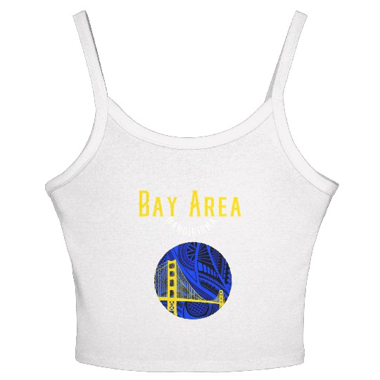 San Francisco Bay Area Bridge Polynesian Warrior T Women's Spaghetti Strap Tank Top