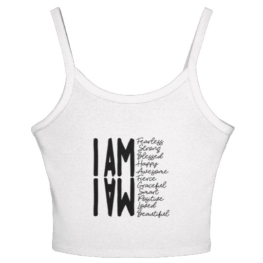I Am Fearless I Am Strong I Am Blessed Women's Spaghetti Strap Tank Top