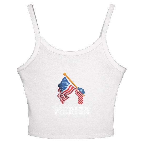 Patriotism Merica Pride US Patriots USA Fan Women's Spaghetti Strap Tank Top