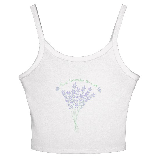 Plant Lavender For Luck Women's Spaghetti Strap Tank Top