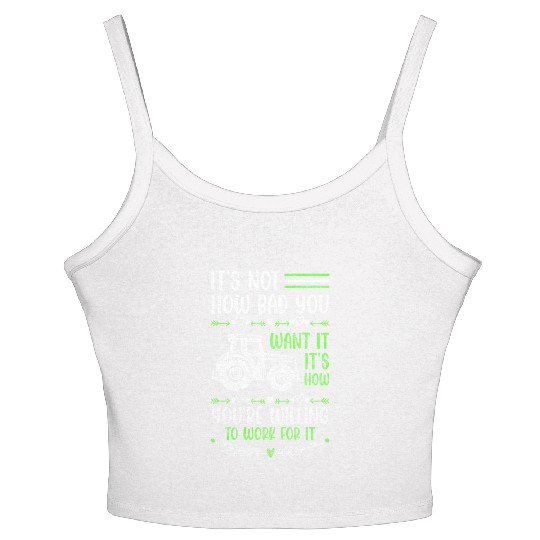 Farmer Work Hard Work Vegetable Women's Spaghetti Strap Tank Top