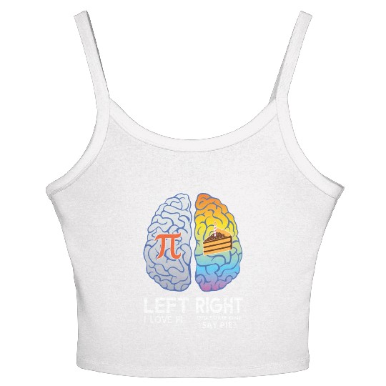 I Love Pi Brain Math Lover Teacher Science Teacher Women's Spaghetti Strap Tank Top