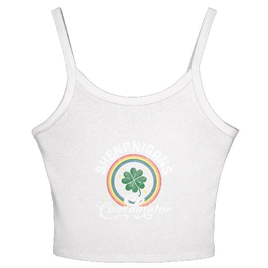Shenanigans Coordinator Teacher St Patrick'S Day Women's Spaghetti Strap Tank Top