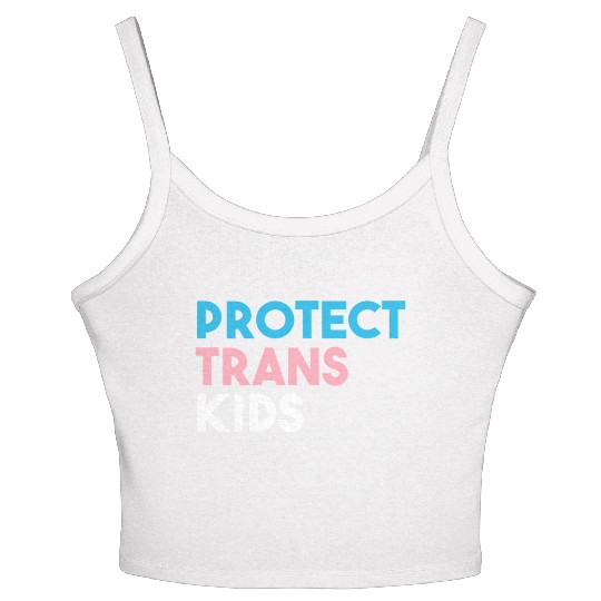 Protect Trans Transgender Pride Women's Spaghetti Strap Tank Top