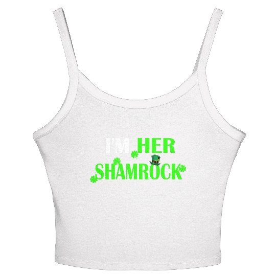 I'M Her Shamrock I'M His Lucky Charm St Patric Women's Spaghetti Strap Tank Top