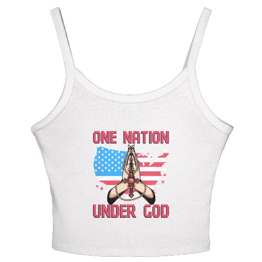 One Nation under God Women's Spaghetti Strap Tank Top