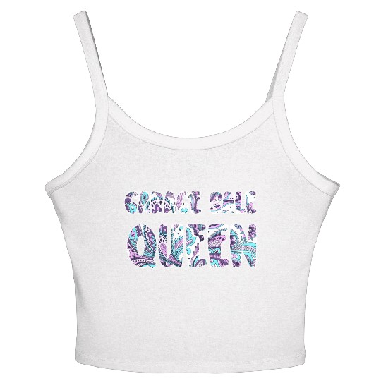 Garage Sale Queen paisley Women's Spaghetti Strap Tank Top