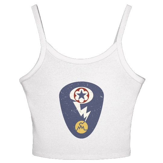 Manhattan Project Insignia Los Alamos, Nuclear WW2 Women's Spaghetti Strap Tank Top