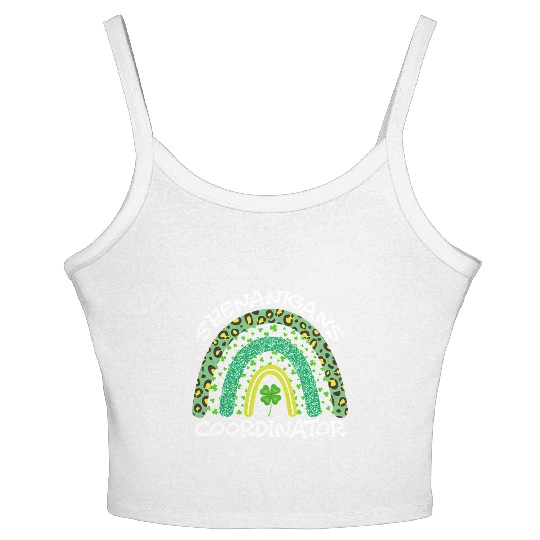 Shenanigans Coordinator St Patricks Day Women's Spaghetti Strap Tank Top