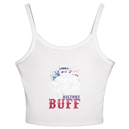 History Buff Independence Day Lincoln Patriot USA Women's Spaghetti Strap Tank Top