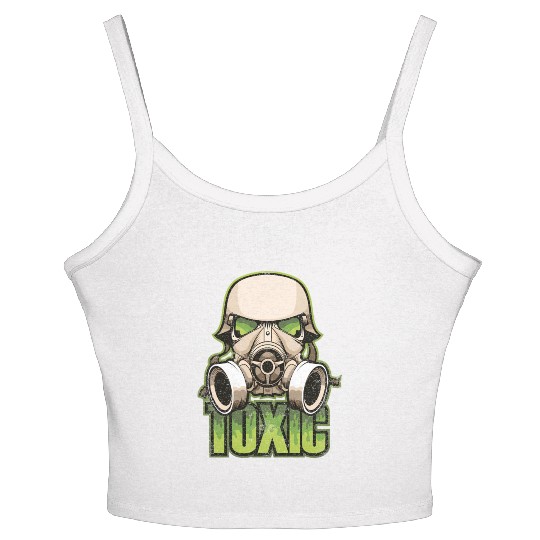 Toxic Green Military And Safety Gas Women's Spaghetti Strap Tank Top