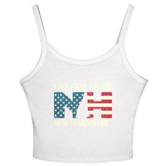 New Hampshire Patriotic Live Free Or Die Product Women's Spaghetti Strap Tank Top