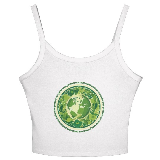 protect our parks and national parks areas Women's Spaghetti Strap Tank Top