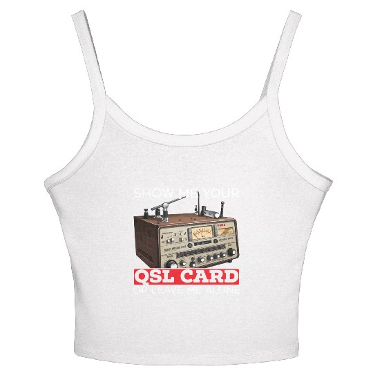Ham Radio Operator Morse Code Radioactivity Women's Spaghetti Strap Tank Top