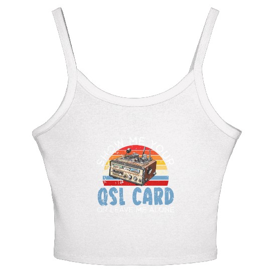 Ham Radio Operator Morse Code Radioactivity Women's Spaghetti Strap Tank Top