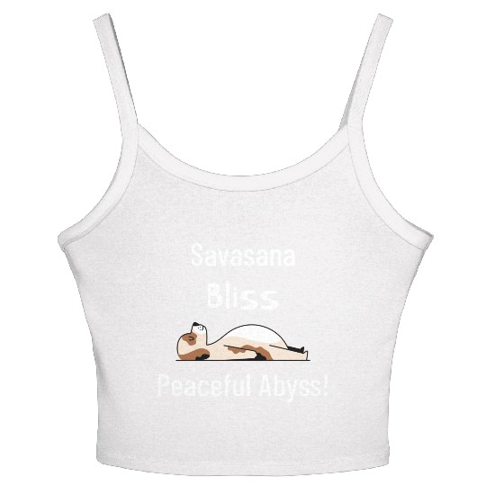 Savasana Bliss, Peaceful Abyss! Women's Spaghetti Strap Tank Top