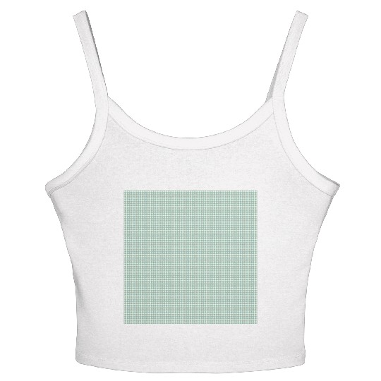 Teal Dots Pattern Women's Spaghetti Strap Tank Top