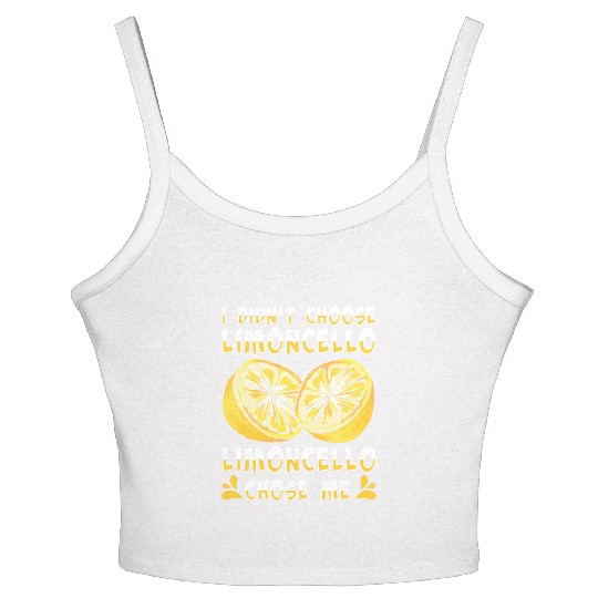 Italian Limoncello Lover Lemon Liquor Drinker Women's Spaghetti Strap Tank Top