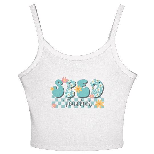 Sped Teacher Women's Spaghetti Strap Tank Top