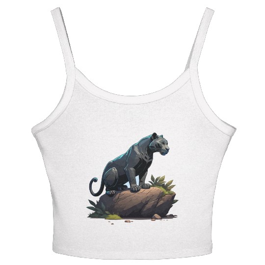 black panther Women's Spaghetti Strap Tank Top