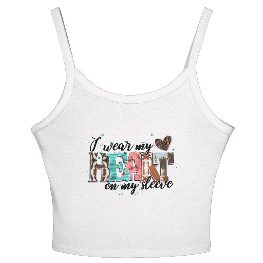 I Wear My Heart On My Sleeve Women's Spaghetti Strap Tank Top