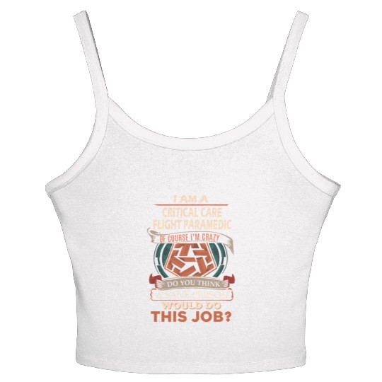 Critical Care Flight Paramedic Women's Spaghetti Strap Tank Top - Sane Pers