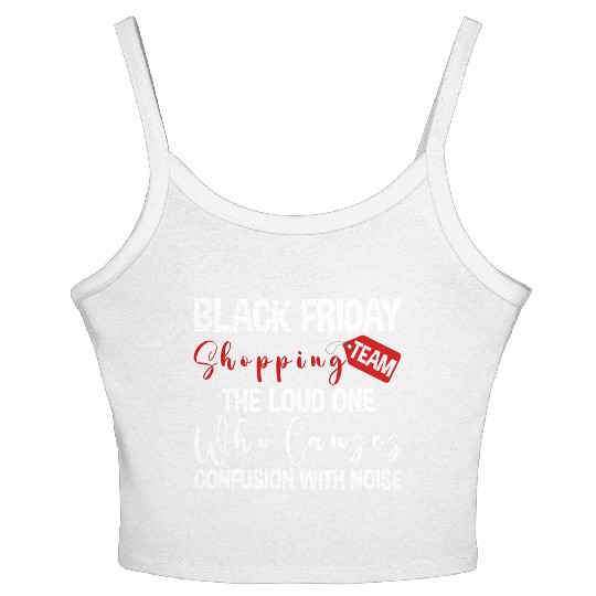 Black Friday Shopping Team 2 Women's Spaghetti Strap Tank Top