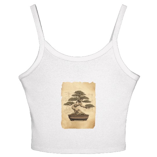 bonsai Japanese Art Women's Spaghetti Strap Tank Top