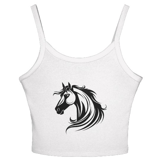 Horse Equine Pony Women's Spaghetti Strap Tank Top