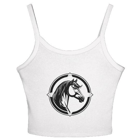 Horse Equine Pony Women's Spaghetti Strap Tank Top