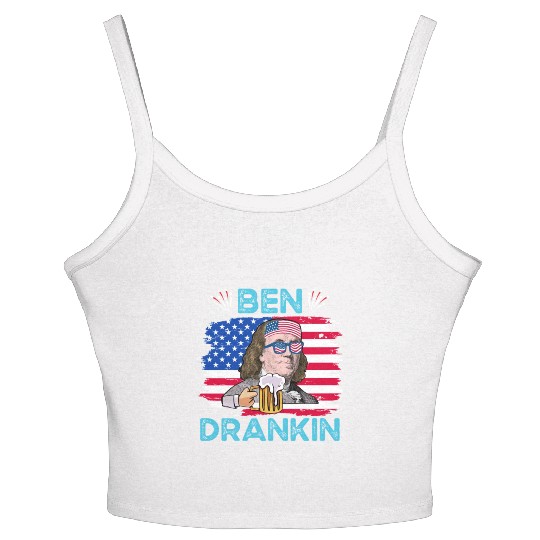 Ben Drankin US President Independence Day Women's Spaghetti Strap Tank Top