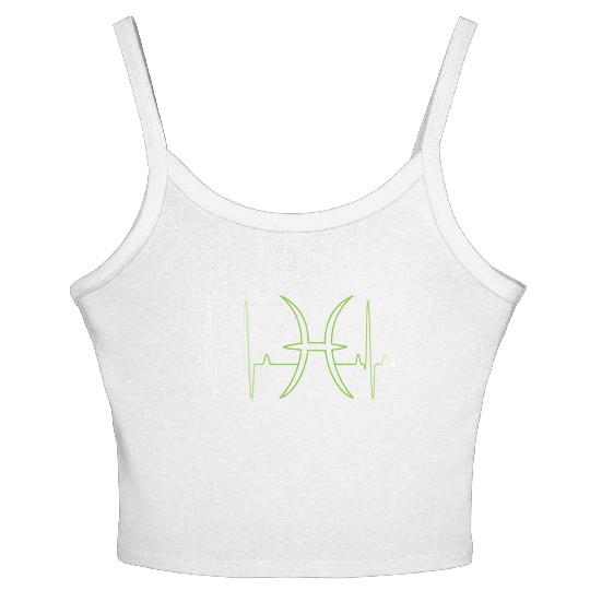 Pisces Astrology Sign Hebeat February March Women's Spaghetti Strap Tank Top