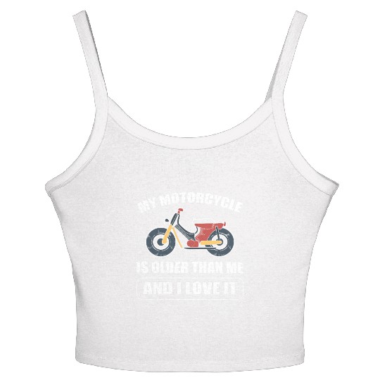 Vintage Motorcycle Motorcycle Enthusiast Women's Spaghetti Strap Tank Top