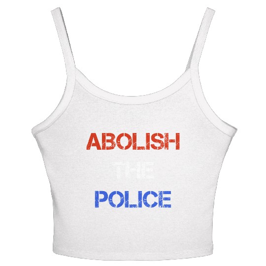 Abolish The Police Blm Women's Spaghetti Strap Tank Top